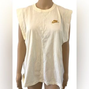 Sz Small NIKE SPORTSWEAR WOMEN'S TANK EARTH DAY CZ9251-113 Cotton, Cream